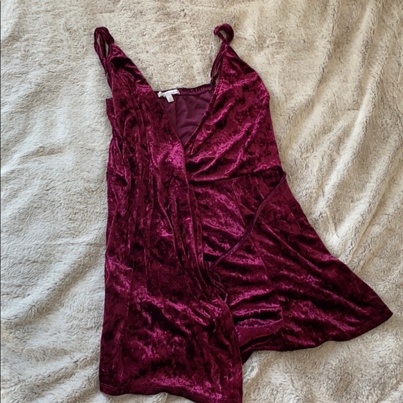 Charlotte Russe Dresses & Skirts - Charlotte Russe red velvet romper